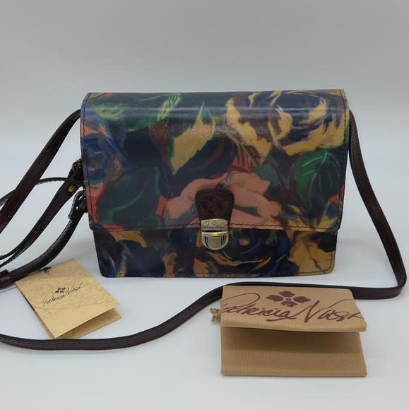 New Patricia Nash Leather Lanza Crossbody Clutch Bag - Picture 11 of 11